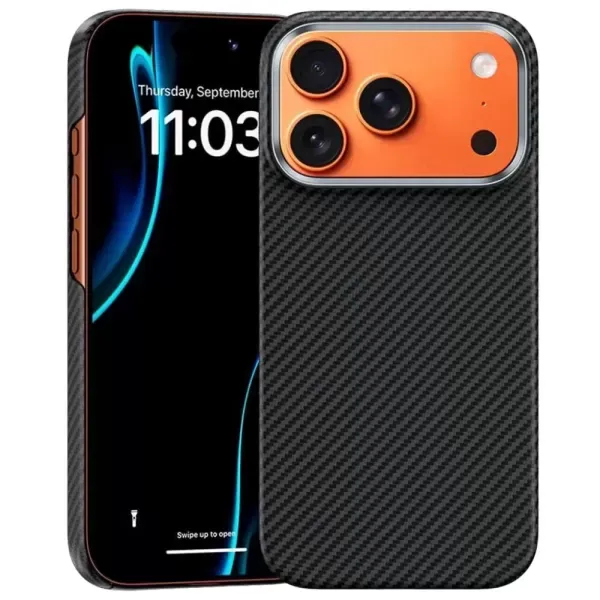 Карбоновий чохол Benks Magnetic ArmorAir Kevlar Series Black для iPhone 17 Pro