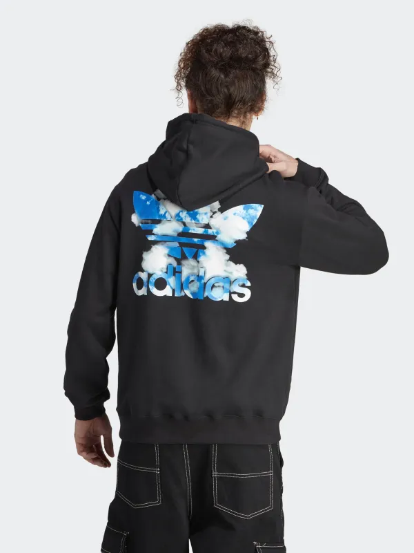 Бавовняне Чоловіче Худі adidas Graphics Cloudy Trefoil Originals фото 2