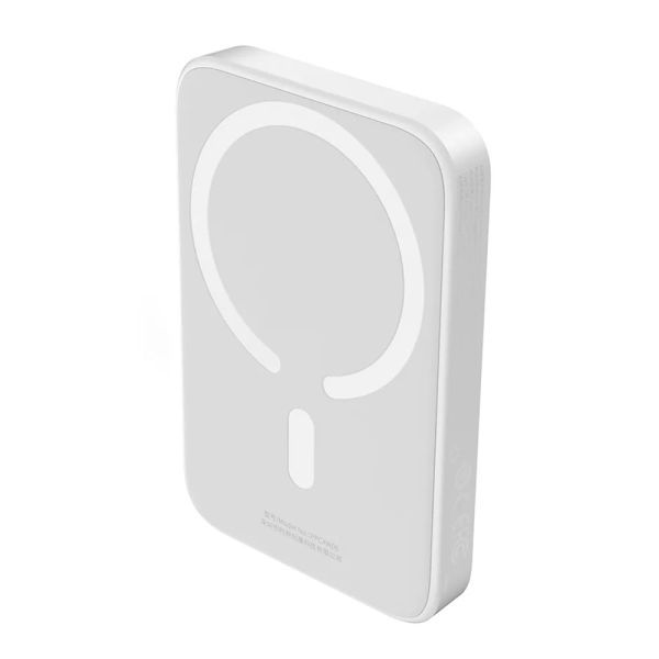 Повербанк з бездротовою зарядкою Baseus Power Bank Magnetic Wireless 6000mAh 20W White (PPCX020002) фото 3