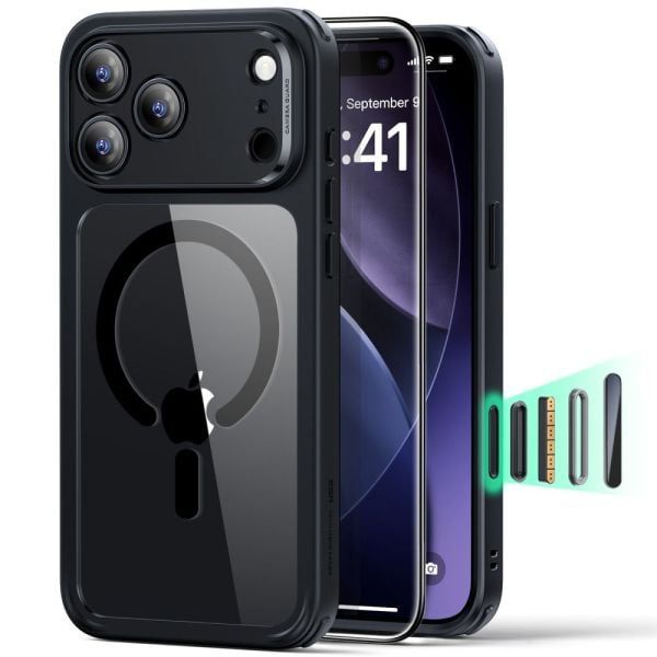 Чохол ESR Classic Hybrid Magnetic Case (Camera Control) Clear Black для iPhone 17 Pro Max (1A86400301)