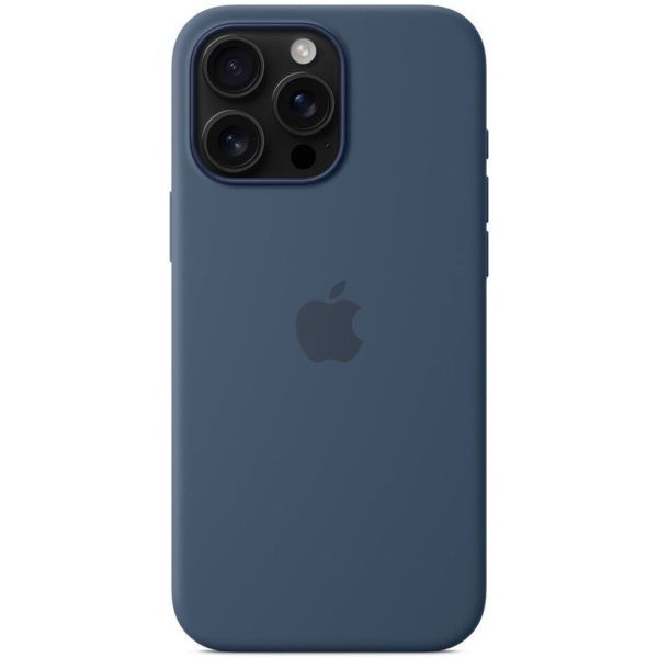 Силіконовый чохол CasePro Silicone Case with MagSafe Denim для iPhone 16 Pro Max фото 2