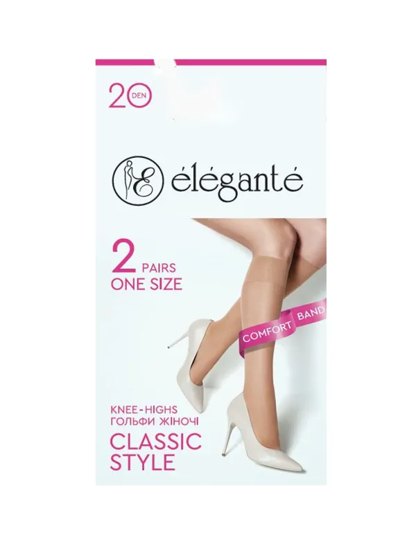 Elegante Classic 20 Гольфи та Гетри колір бежевий фото 3
