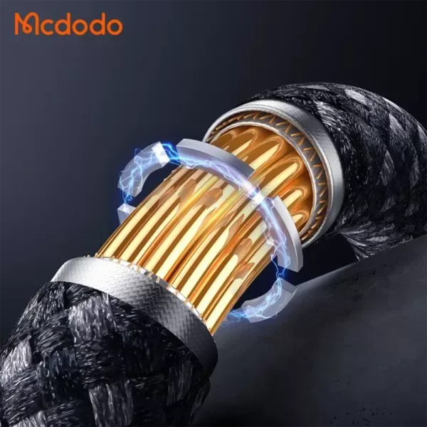 Кабель Mcdodo CA-1200 USB-A to USB-C 6A Ultra-Thin Magnetic Self-Winding Data Cable 100W 1м Black фото 3