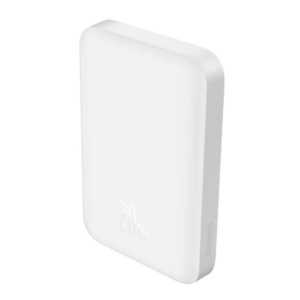 Повербанк з бездротовою зарядкою Baseus Power Bank Magnetic Wireless 6000mAh 20W White (PPCX020002) фото 2