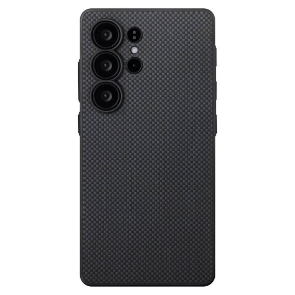 Карбоновий чохол Pitaka PIN Button Case Black/Grey Plain для Samsung Galaxy S25 Ultra (PBS2501U)