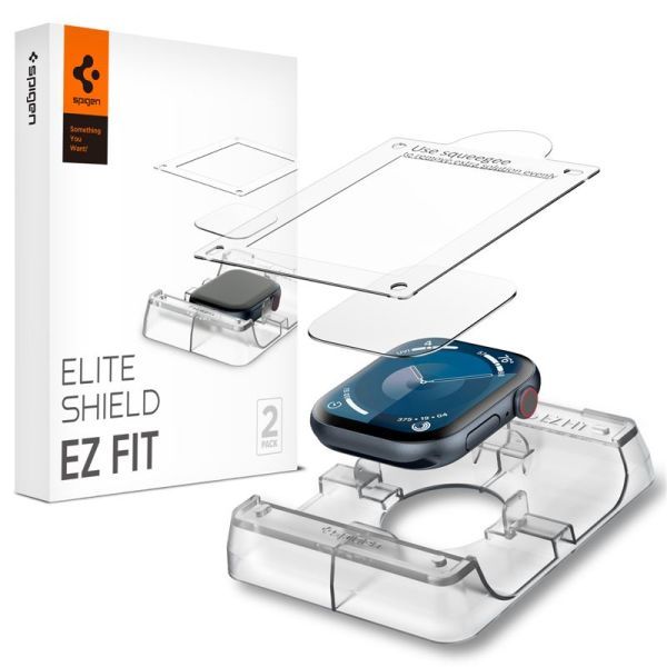 Захисна плівка Spigen Eliteshield EZ Fit Transparency (2 шт.) для Apple Watch 11 | 10 (42mm) (AFL08580)