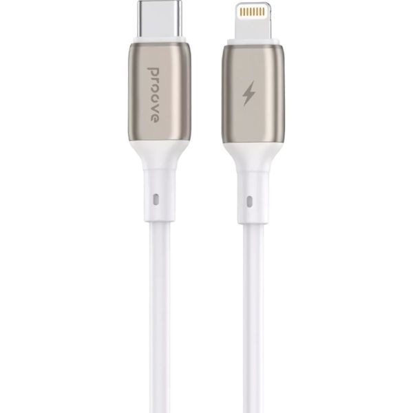Кабель Proove Flex Metal USB-C to Lightning 27W 1m White (CCFM27002102)