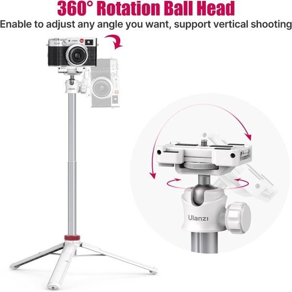 Монопод-штатив для телефону ULANZI MT-44 Extendable Phone Tripod White (2503A) фото 2