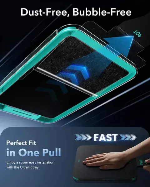 Захисне скло з ефектом паперу ESR UltraFit Paper-Feel Screen Protector (Tempered Glass) 2 шт. для iPad Air 13” M4 | M3 | M2 (2026 | 2025 | 2024) (1E16200103) фото 2