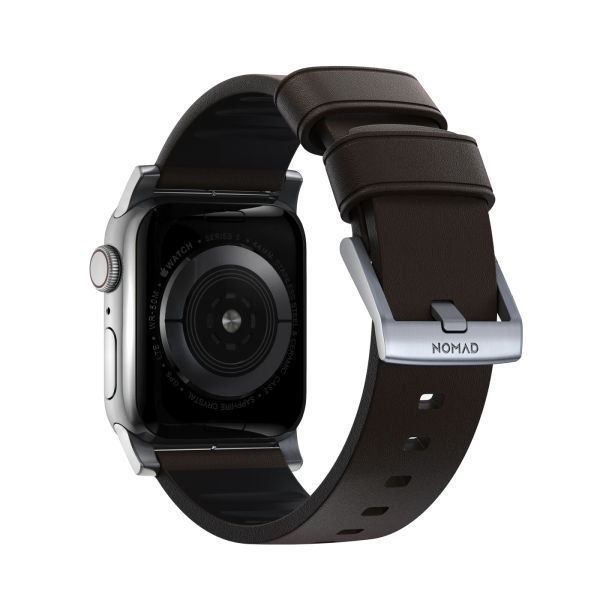 Шкіряний ремінець Nomad Active Band Pro Classic Brown Leather / Silver Hardware (NM1A4MSNW0) для Apple Watch 49мм | 46мм | 45мм | 44мм фото 3