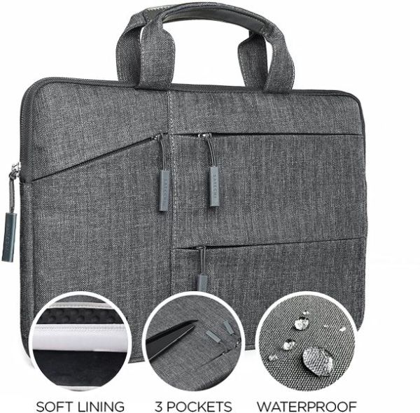 Сумка Satechi Water-Resistant Laptop Bag Carrying Case with Pockets для MacBook Air 13.6” M5 | M4 | M3 | M2 (2026 | 2025 | 2024 | 2022) | Pro 14” M5 | M4 | M3 | M2 | M1 (2021-2026) (ST-LTB13) фото 3
