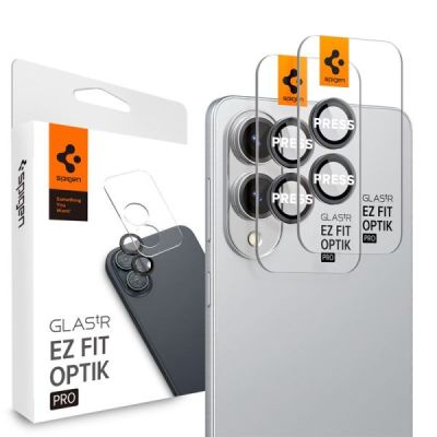 Захисне скло для камери Spigen Glass tR EZ Fit Optik Pro HD 2 Pack Black для Samsung Galaxy S25 Edge (AGL09413)