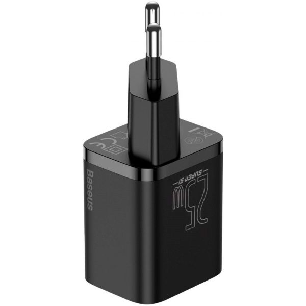 Мережевий зарядний пристрій Baseus Super Si Quick Charger 1C 25W Black (CCSP020101) фото 2