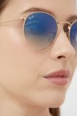 Ray-Ban - Окуляри Round Metal колір золотий