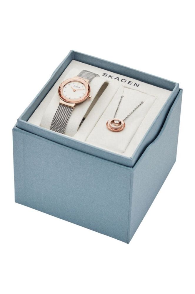 Skagen - Годинник SKW1112 колір срібний фото 5