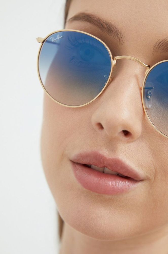 Ray-Ban - Сонцезахисні окуляри колір золотий (622406) фото 9