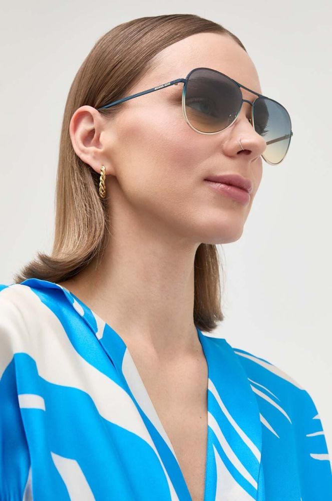Сонцезахисні окуляри MICHAEL Michael Kors жіночі колір блакитний (3236735)