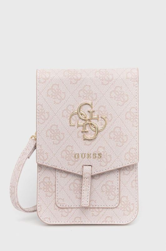 Guess - Чохол на телефон колір рожевий