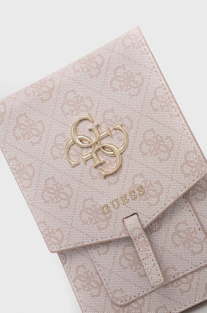Guess - Чохол на телефон колір рожевий фото 2