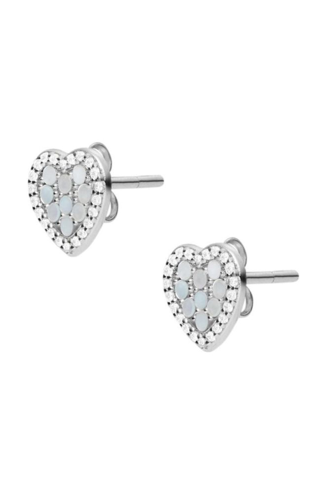 Сережки Fossil колір срібний фото 2