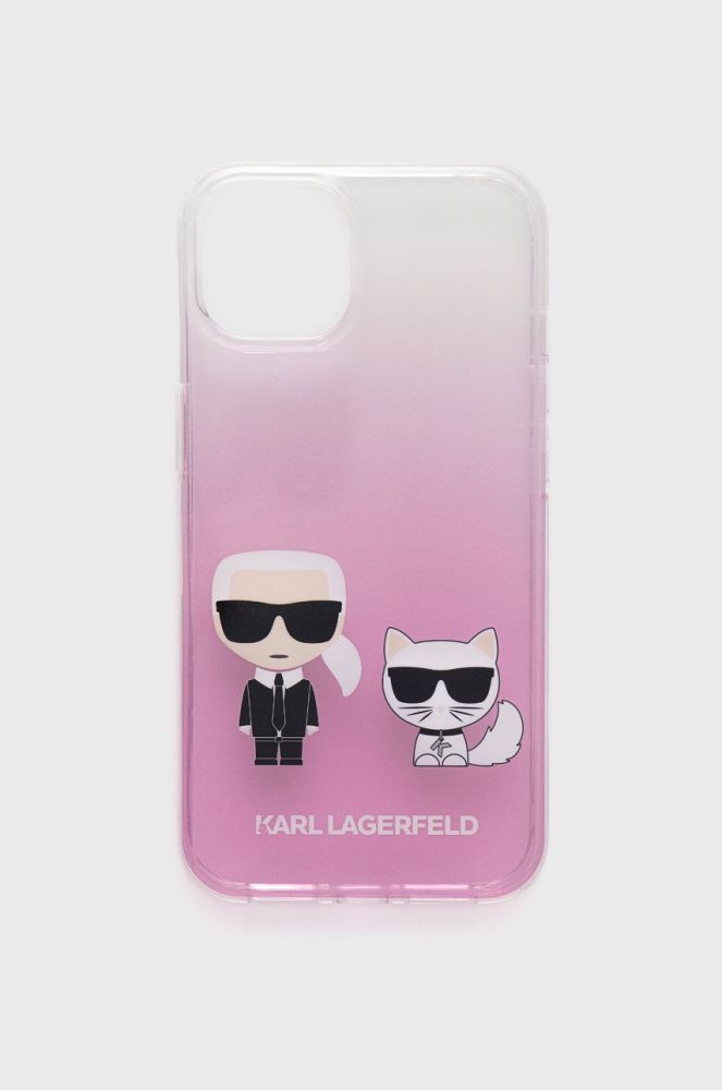 Чохол Karl Lagerfeld на iPhone 13 Pro колір рожевий