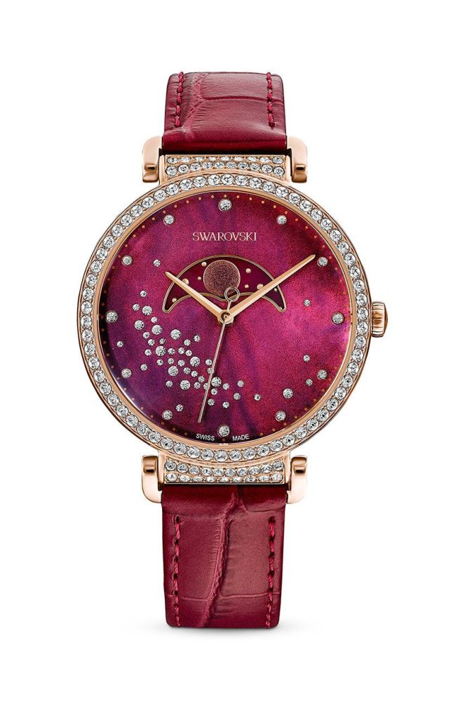 Годинник Swarovski 5613323 Passage Moon Phase жіночий колір червоний