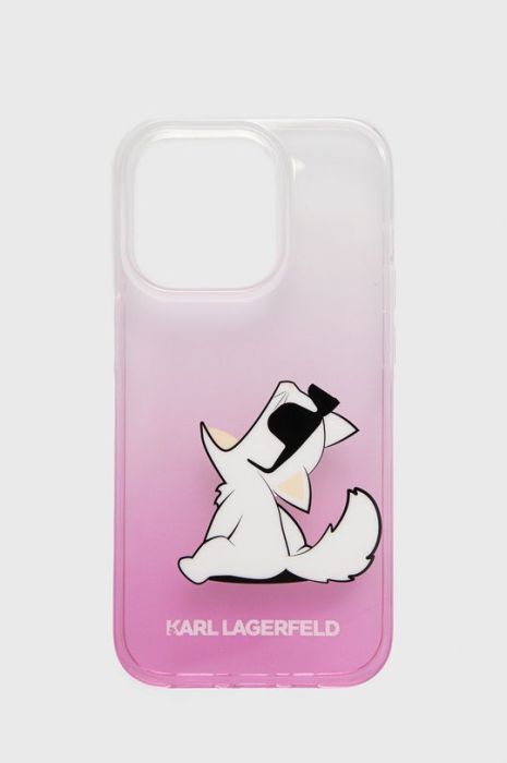 Чохол на телефон Karl Lagerfeld Iphone 14 Pro 6,1" колір рожевий Чохол на телефон Karl Lagerfeld Iphone 14 Pro 6,1" колір рожевий