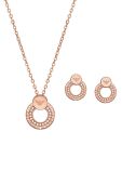 Кольє і сережки Emporio Armani колір золотий