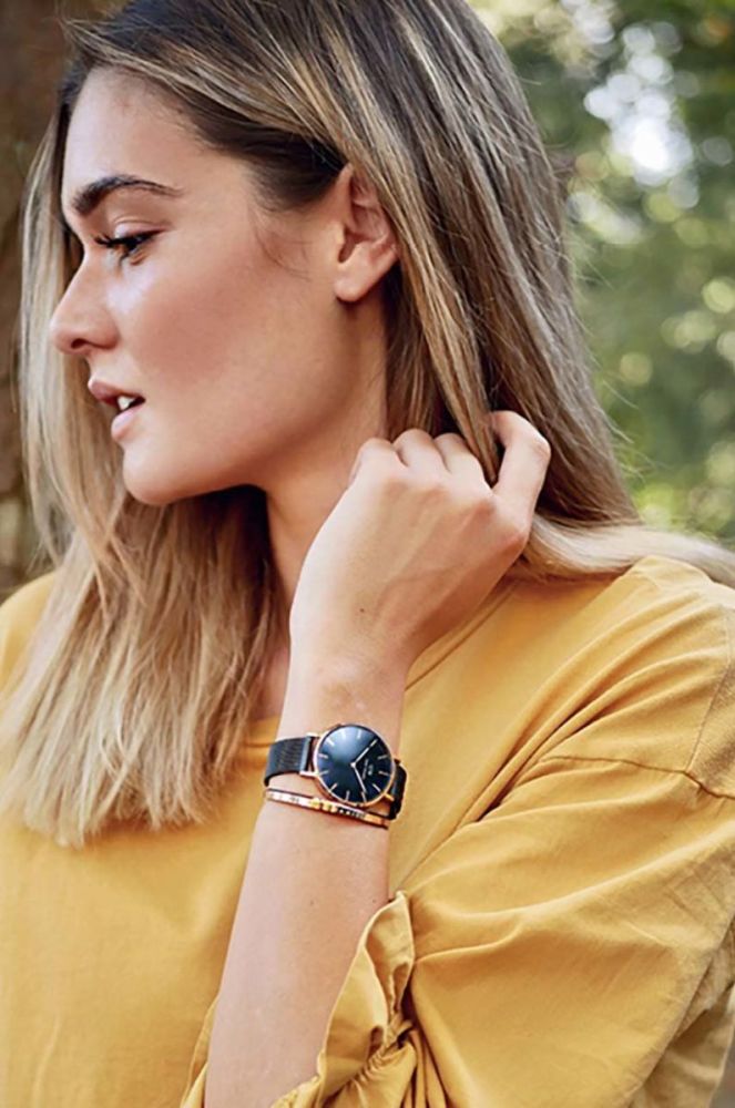 Годинник Daniel Wellington Petite 36 Ashfield жіночий колір рожевий фото 2