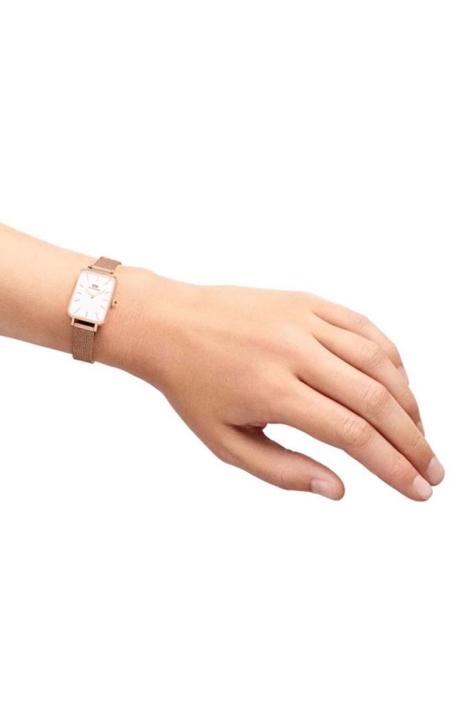 Годинник Daniel Wellington Quadro Pressed жіночий колір рожевий (2799685) фото 3