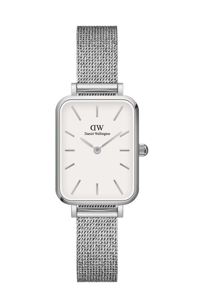 Годинник Daniel Wellington Quadro Pressed жіночий колір срібний