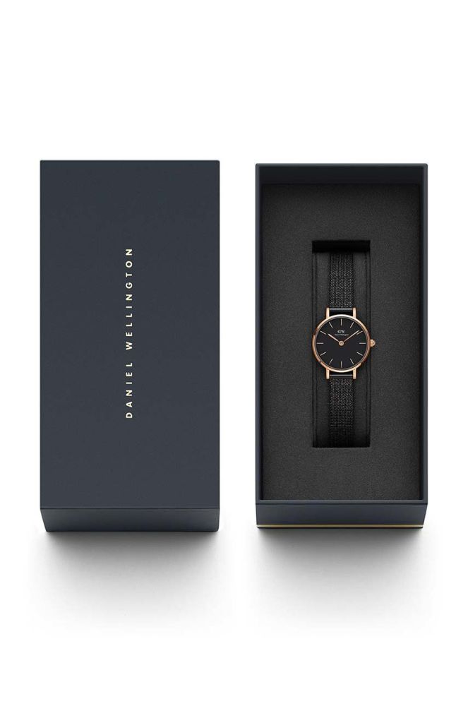 Годинник Daniel Wellington Petite 24 Pressed Ashfield жіночий колір рожевий