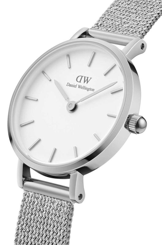Годинник Daniel Wellington Petite 24 Pressed Sterling жіночий колір срібний фото 2