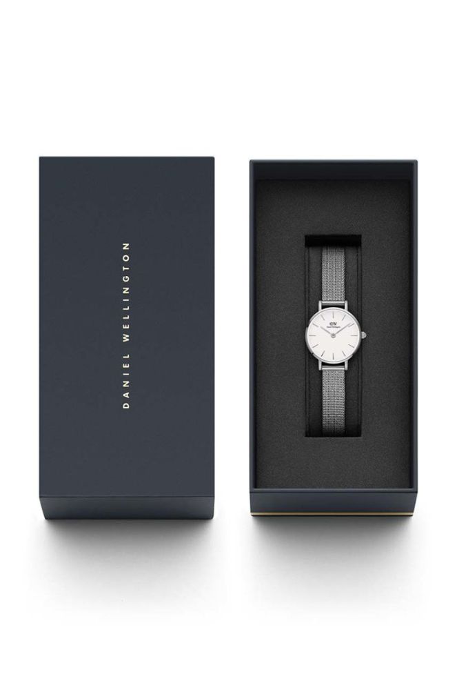 Годинник Daniel Wellington Petite 24 Pressed Sterling жіночий колір срібний фото 3