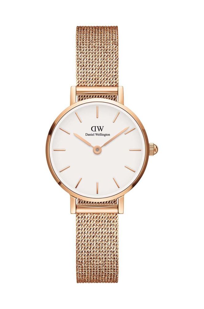 Годинник Daniel Wellington Petite 24 Pressed жіночий колір рожевий