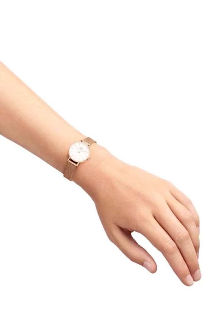 Годинник Daniel Wellington Petite 24 Pressed жіночий колір рожевий фото 3