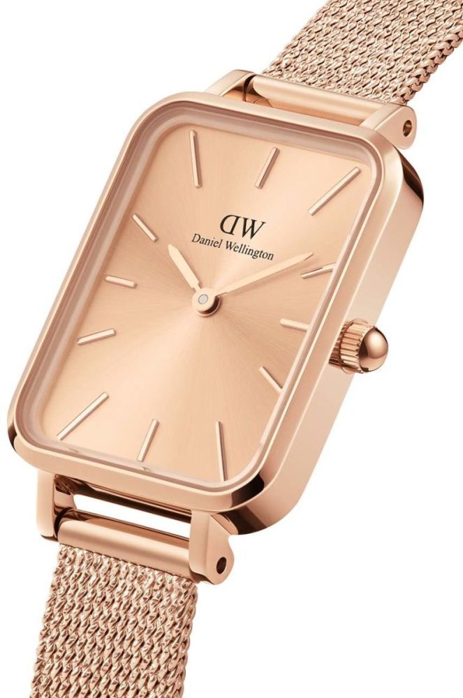 Годинник Daniel Wellington Quadro 20x26 жіночий колір рожевий (2799839) фото 2