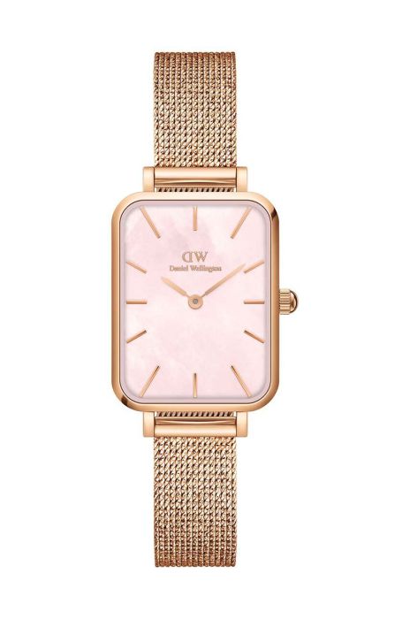 Годинник Daniel Wellington Quadro 20x26 жіночий колір рожевий (2800197)