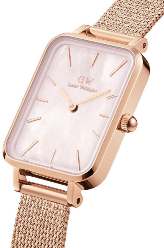 Годинник Daniel Wellington Quadro 20x26 жіночий колір рожевий (2800197) фото 2