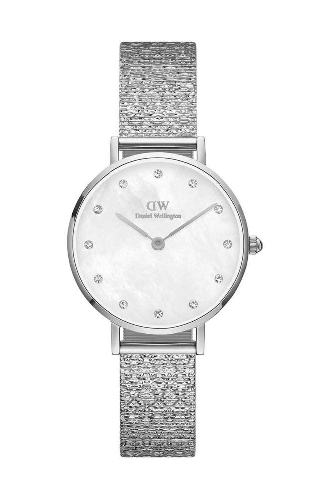 Годинник Daniel Wellington Petite 28 Lumine жіночий колір срібний