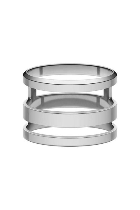 Перстень Daniel Wellington Elan Triad Ring S 50 колір срібний