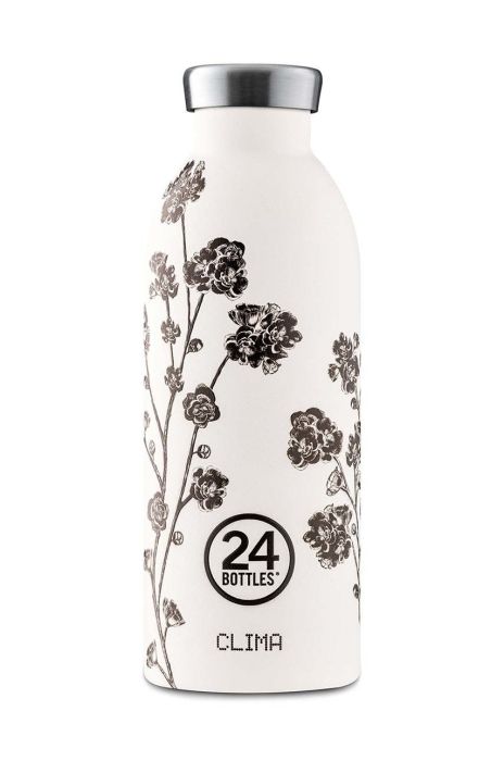 Термопляшка 24bottles White Rose 500 Ml колір білий