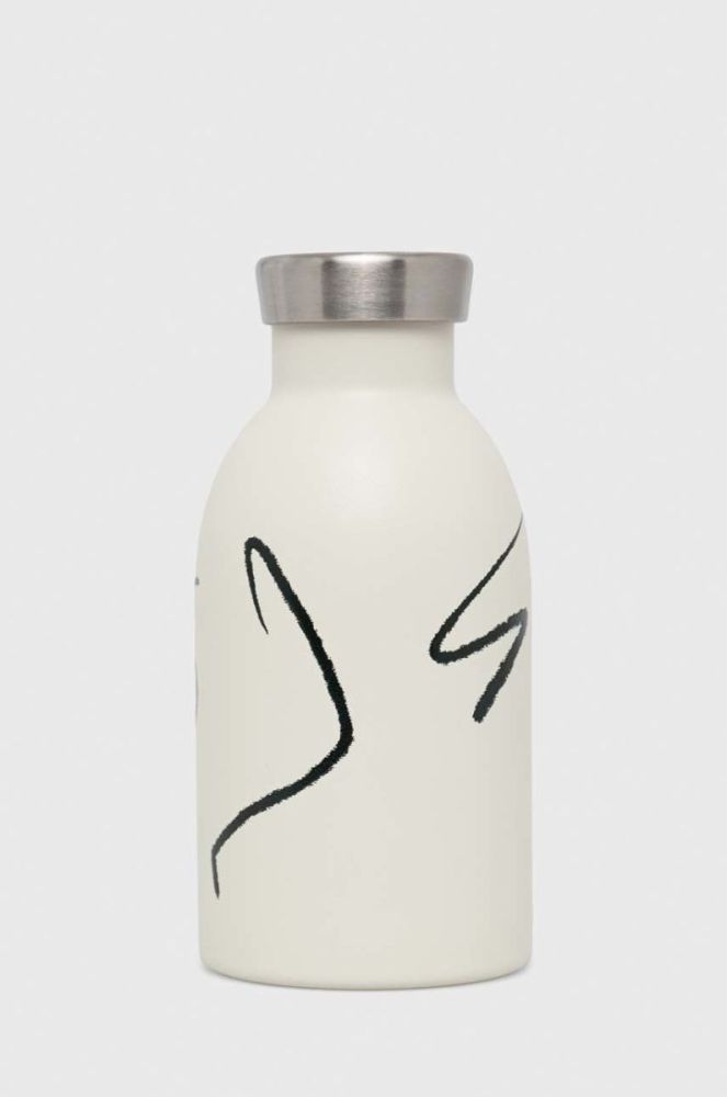 Термічна пляшка 24bottles Clima 330 ml колір білий фото 2