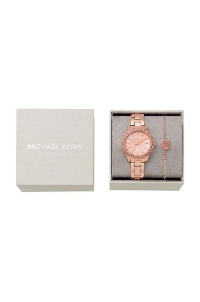 Годинник і браслет Michael Kors жіночий колір золотий фото 5