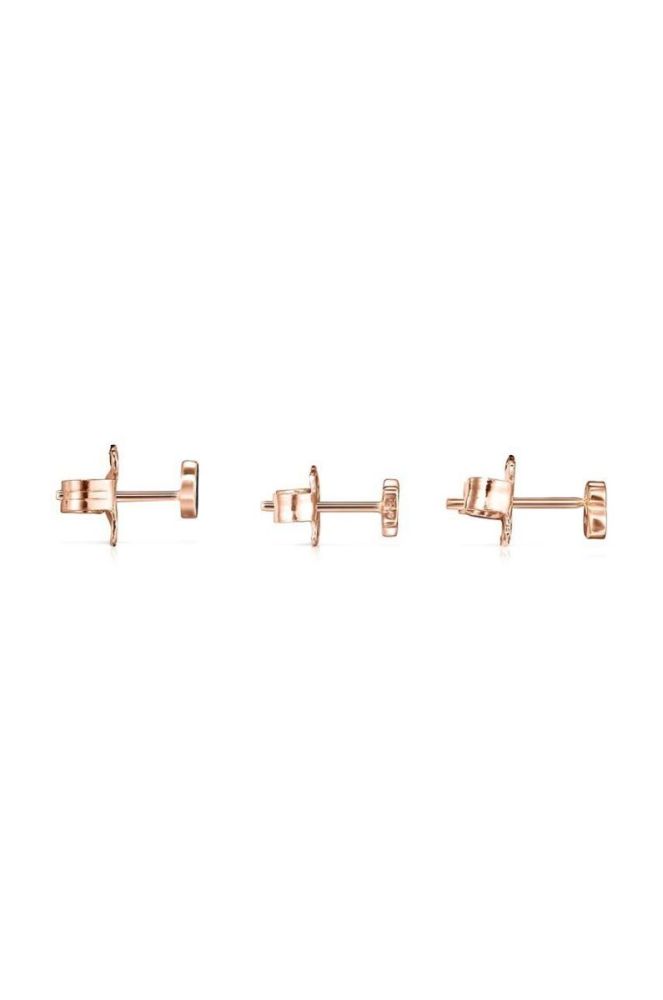 Позолочена срібна сережка Tous Mini Motif 3-pack колір рожевий фото 2