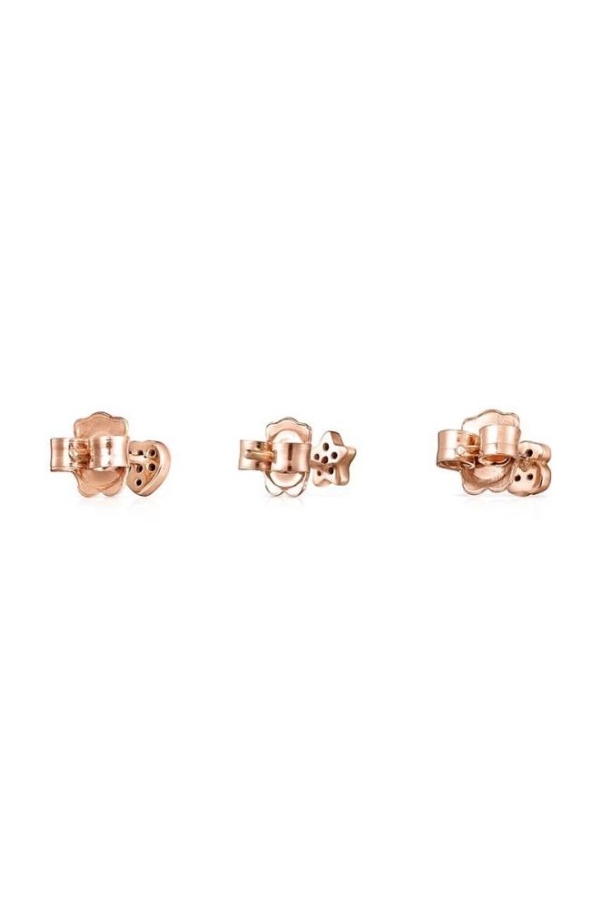 Позолочена срібна сережка Tous Mini Motif 3-pack колір рожевий фото 3