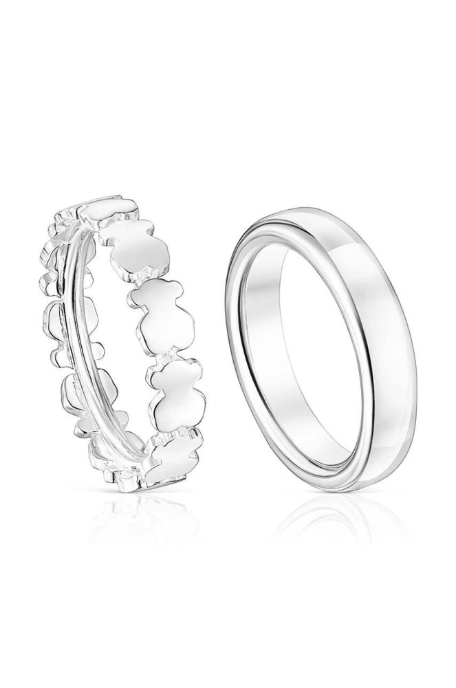 Срібний перстень Tous 2-pack колір срібний (3068090)