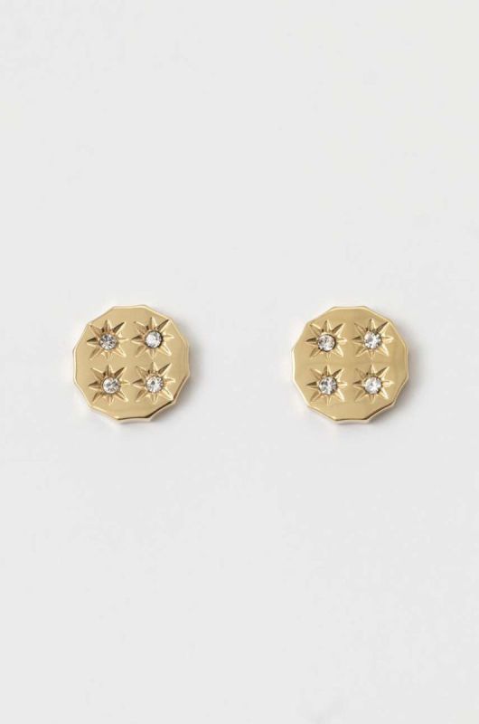 Сережки Fossil колір золотий (3093588)