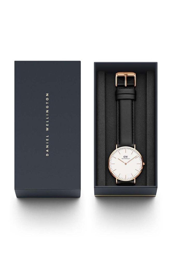 Годинник Daniel Wellington Classic 40 Sheffield RG жіночий колір чорний фото 3