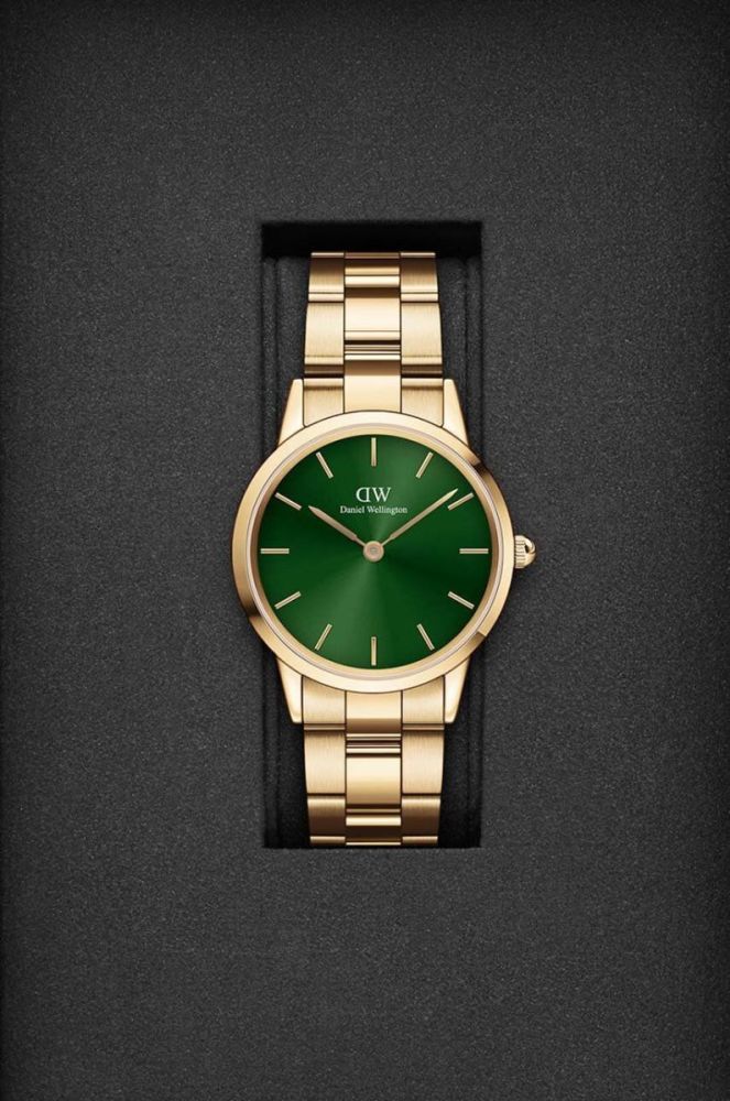 Годинник Daniel Wellington Iconic Link Emerald 32 жіночий колір золотий (3228011) фото 3